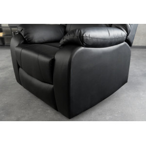 HOLLYWOOD dönthető kényelmi fotel - fekete