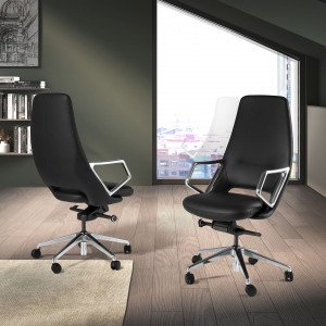 SILVERIA prémium forgószék - fekete ANGEL CERDA