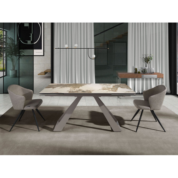 SENORA prémium bővíthető kerámia étkezőasztal - 160-240cm