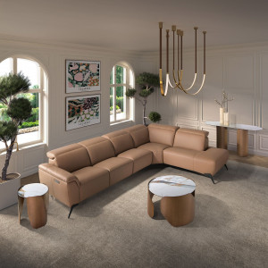 SOLAZZO prémium bőr sarokkanapé - jobbos kivitel ANGEL CERDA