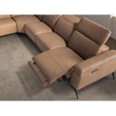 SOLAZZO prémium bőr sarokkanapé - balos kivitel