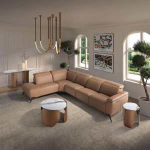 SOLAZZO prémium bőr sarokkanapé - balos kivitel ANGEL CERDA