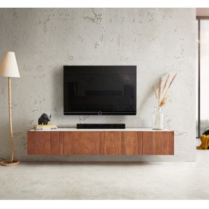 SILVA prémium akác fali TV-szekrény -200cm DELIFE