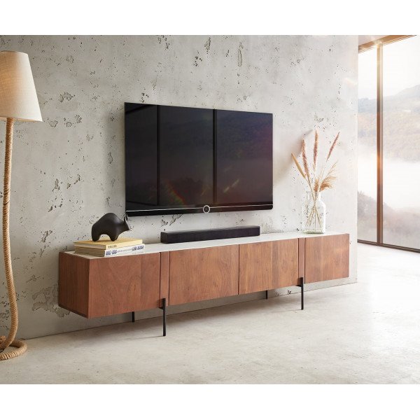 SILVA prémium akác TV-szekrény -200cm