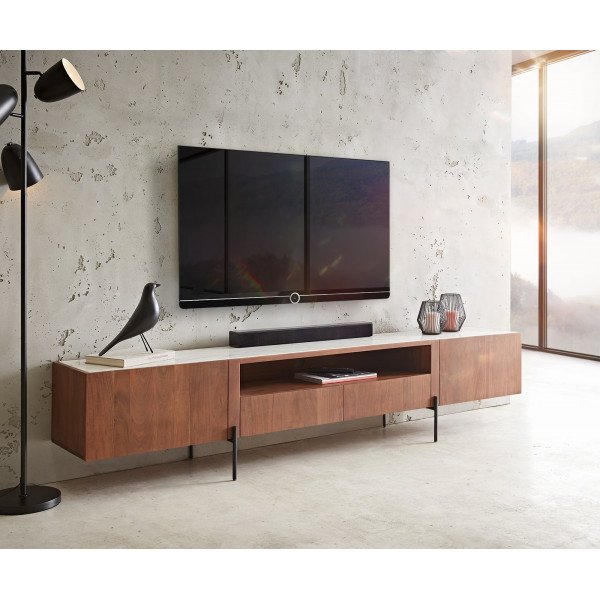 SILVA-II prémium akáci TV-szekrény -220cm