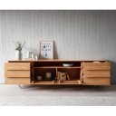 EVANS prémium akác komód - 240cm - natúr