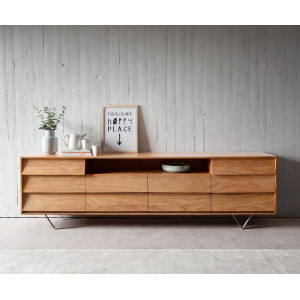 EVANS prémium akác komód - 240cm - natúr DELIFE