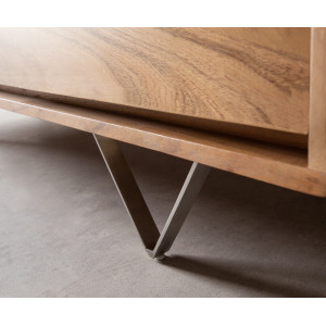 EVANS prémium akác komód - 240cm - natúr