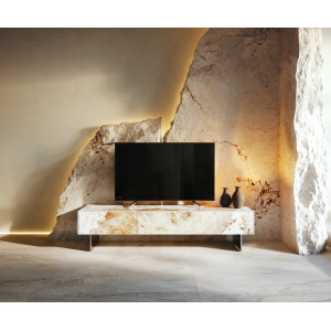 LITHOS  prémium kerámia TV-szekrény - 150/200cm DELIFE