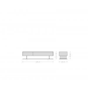 LITHOS  prémium kerámia TV-szekrény - 150/200cm