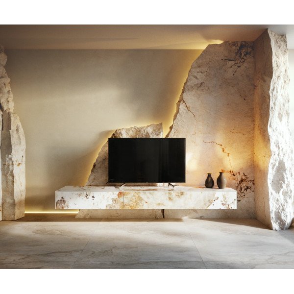 LITHOS  prémium kerámia fali TV-szekrény - 200cm