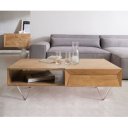 KENNEDY prémium akác dohányzóasztal - 115cm