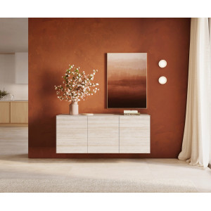 TRAVENO  prémium kerámia fali komód - 150cm