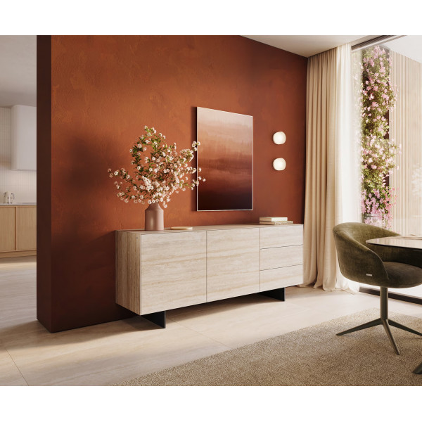 TRAVENO  prémium kerámia komód - 180cm