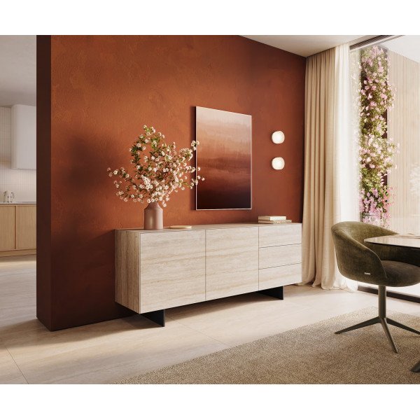 TRAVENO  prémium kerámia komód - 180cm