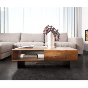 LOVECRAFT-II prémium akác dohányzóasztal - 115cm