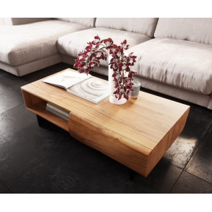 LOVECRAFT-II prémium akác dohányzóasztal - 115cm