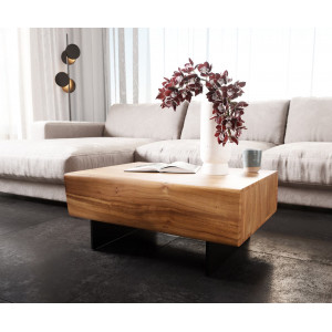 LOVECRAFT-II prémium akác dohányzóasztal - 80cm bútor