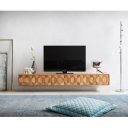 FEVON prémium akác fali  TV-szekrény -200/220cm - natúr