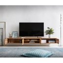 FEVON prémium akác fali TV-szekrény - 240cm - natúr