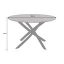 HELIX modern kerek étkezőasztal - 120cm - beton