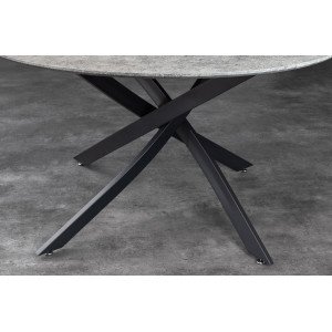 HELIX modern kerek étkezőasztal - 120cm - beton