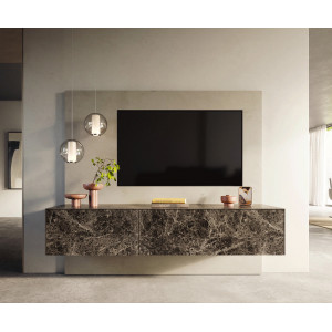 PALAZZO prémium kerámia fali TV-szekrény - 180/220cm DELIFE