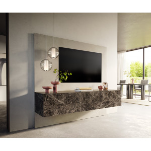 PALAZZO prémium kerámia fali TV-szekrény - 180/220cm