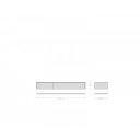 PALAZZO prémium kerámia  fali TV-szekrény - 150/200cm