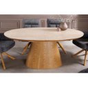 UNIQUE modern bővíthető étkezőasztal - 160-200cm - travertin