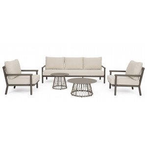 ZENITH prémium kültéri szett - beige/barna BIZZOTTO