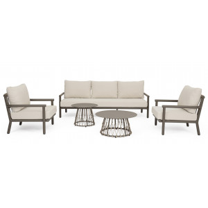 ZENITH prémium kültéri szett - beige/barna BIZZOTTO