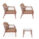 SOFTLINE prémium kültéri szett - terrakotta