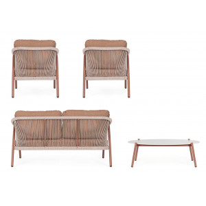 SOFTLINE prémium kültéri szett - terrakotta