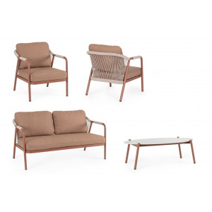 SOFTLINE prémium kültéri szett - terrakotta