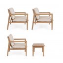 NATIVO prémium akác kültéri szett - beige