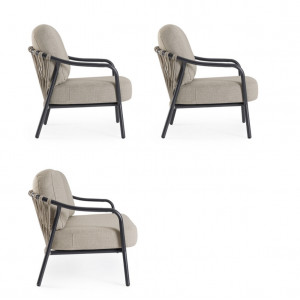 BREEZE prémium kültéri szett - szürke/fekete