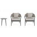 RAVELLO prémium kültéri fotel szett - szürke