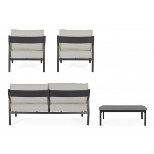 SOLEA prémium kültéri szett - szürke/antracit