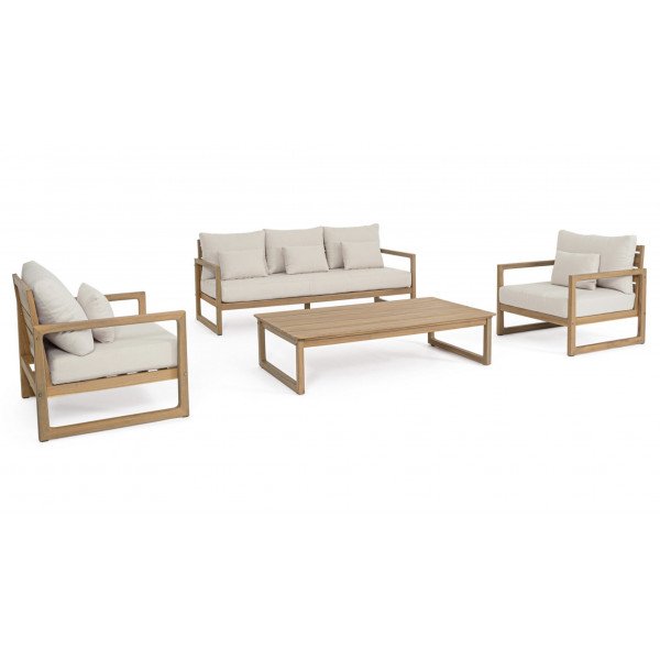 SOLARA prémium akác kültéri szett - beige