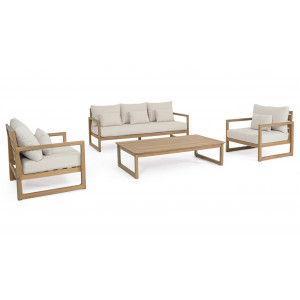 SOLARA prémium akác kültéri szett - beige BIZZOTTO