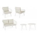 DAYBREAK kültéri szett - beige/fehér