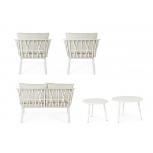 DAYBREAK kültéri szett - beige/fehér