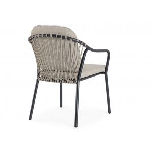 NEXA exkluzív kültéri szék - beige/antracit BIZZOTTO