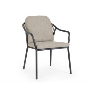 NEXA exkluzív kültéri szék - beige/antracit BIZZOTTO