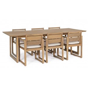 CORAL prémium akác kültéri étkező szett BIZZOTTO