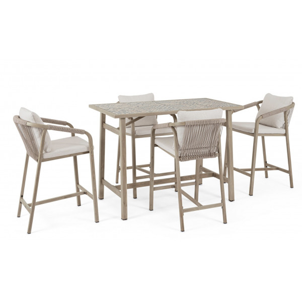 BRISA prémium kültéri étkező szett  - light beige