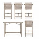 BRISA prémium kültéri étkező szett  - light beige