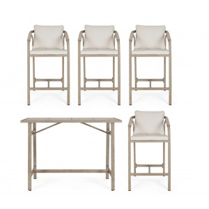 BRISA prémium kültéri étkező szett  - light beige