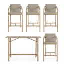 BRISA prémium kültéri étkező szett  - beige